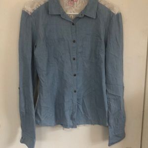 All Dolled Up size L lace back dbl pockets